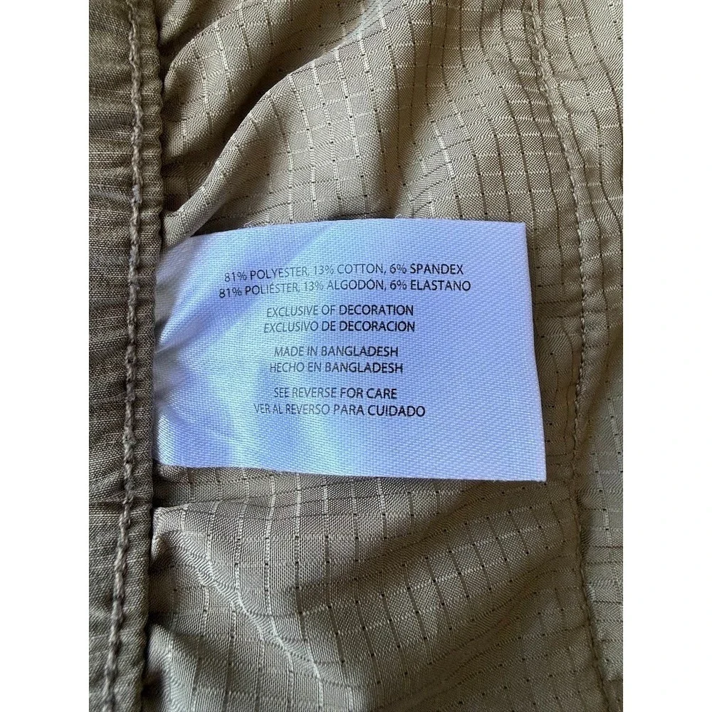 Banana Republic Shorts Men 40 Beige Performance Chino Stretch Elastic Waist